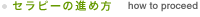 セラピーの進め方